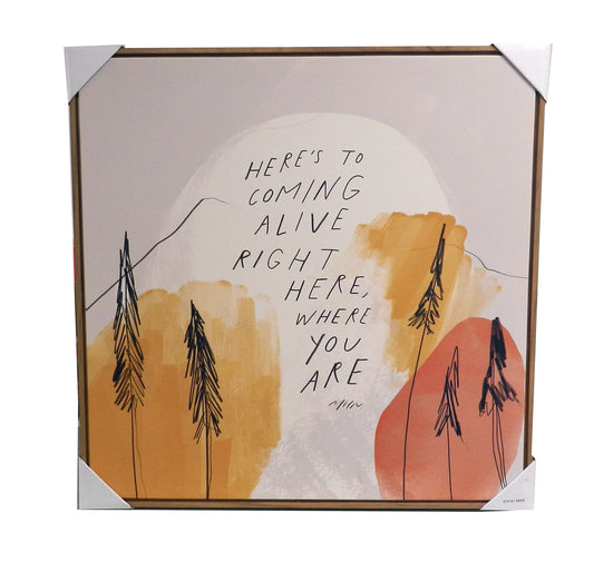 Morgan Harper Nichols Framed Wall Canvas 25" X 25" Trees Quote