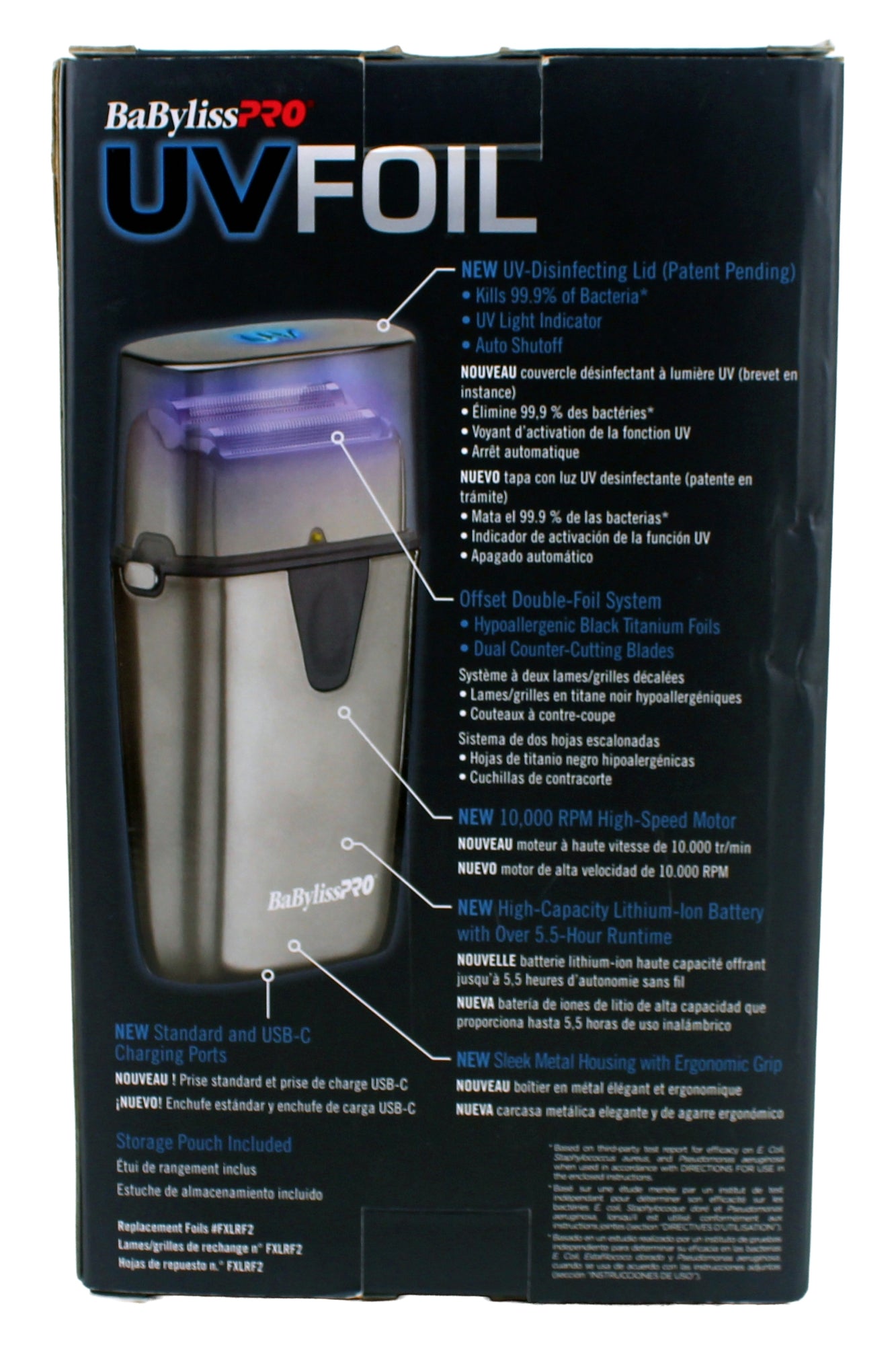 Babylisspro Uvfoil Double Foil Uv-Disinfecting Metal Shaver 1 Count (See Description)