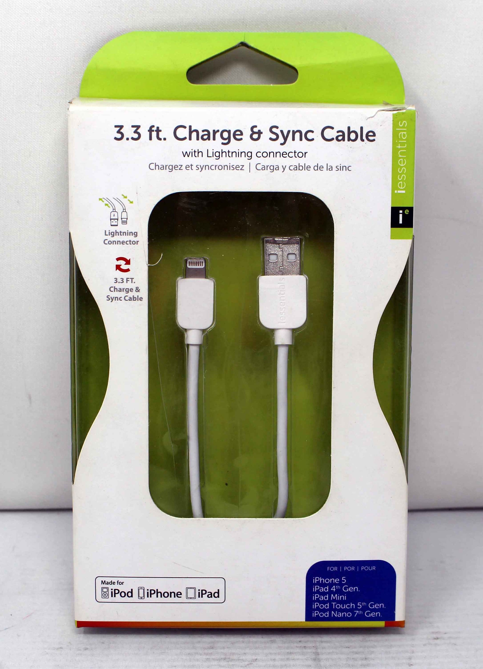 iEssential 3.3ft Charge & Sync cable with Lightning connector