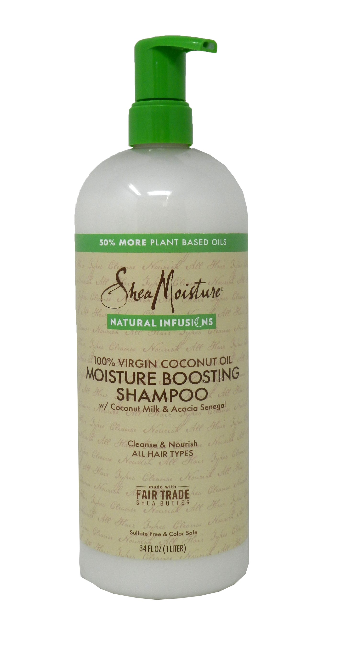 Shea Moisture 100% Virgin Coconut Oil Daily Hydration Shampoo 34 Ounces