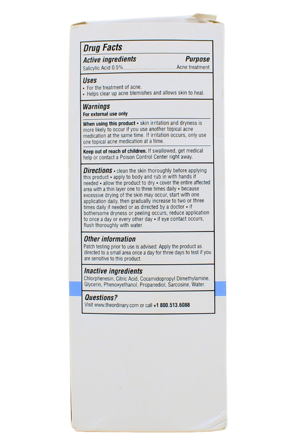 The Ordinary Salicylic Acid 0.5% Body Serum 8.1 Fl Oz