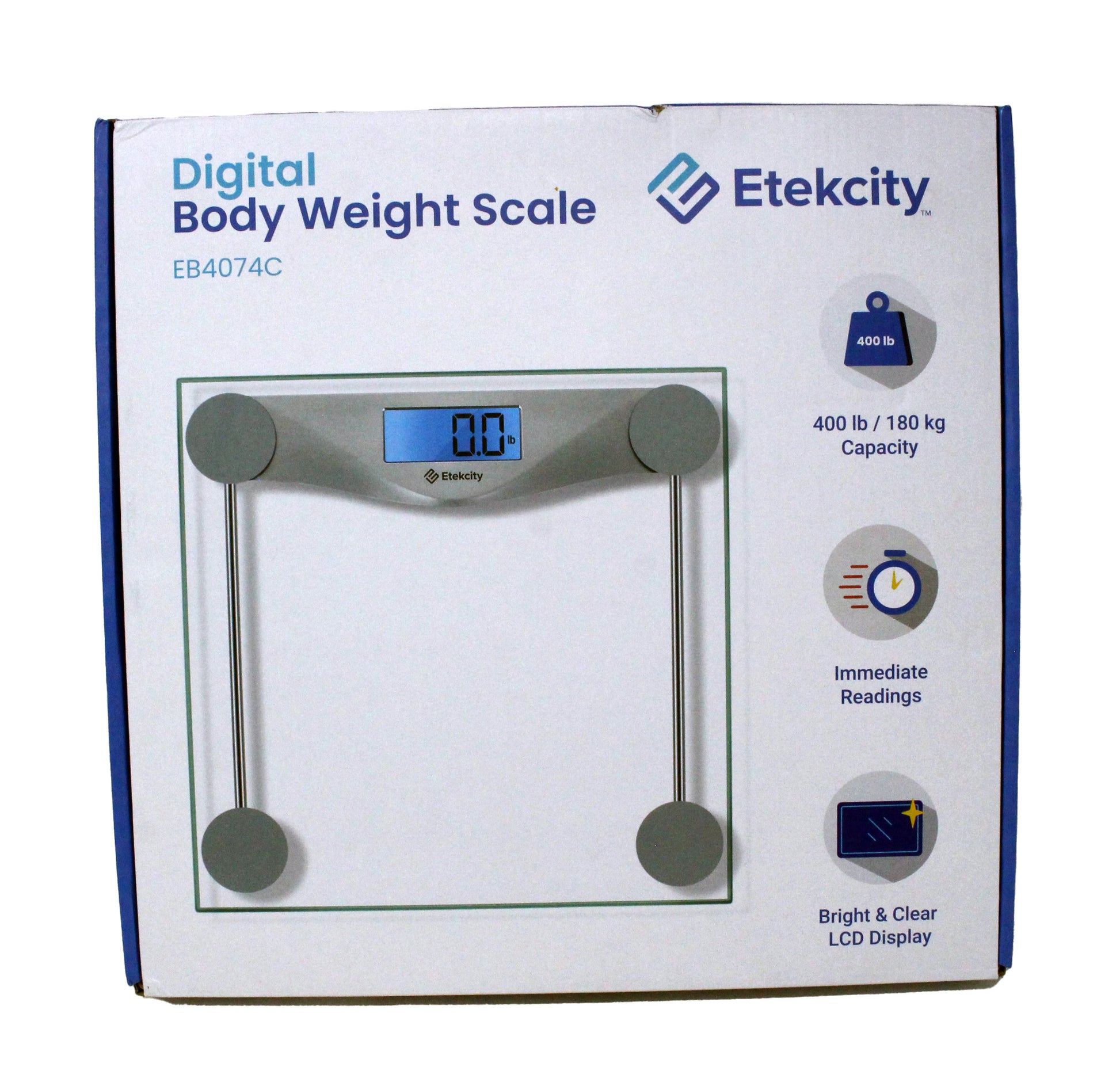 Etekcity Digital Body Weight Scale 6mm Tempered Glass 400 lbs