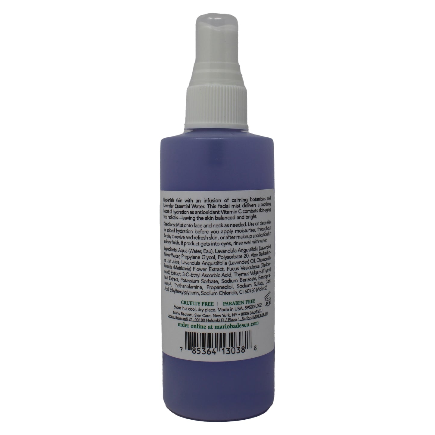 Mario Badescu Facial Spray With Aloe, Chamomile & Lavender 4 Ounces