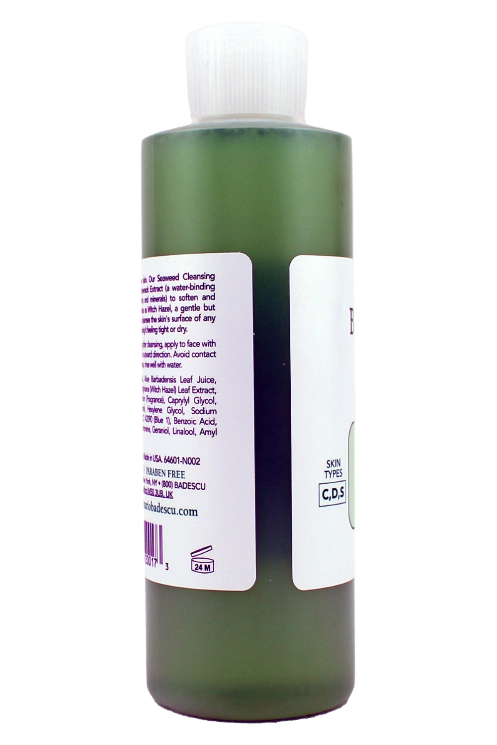 Mario Badescu Seaweed Cleasing Lotion For Combination, Dry And Sensitive Skin Facial Toner With Witch Hazel & Bladderwra