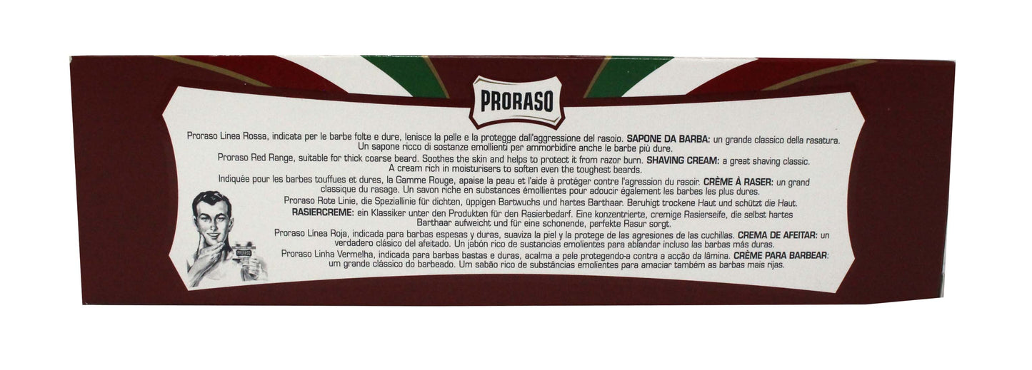 Proraso Shaving Cream for Coarse Beards with Sandalwood Oil and Shea Butter 5.2 Ounce
