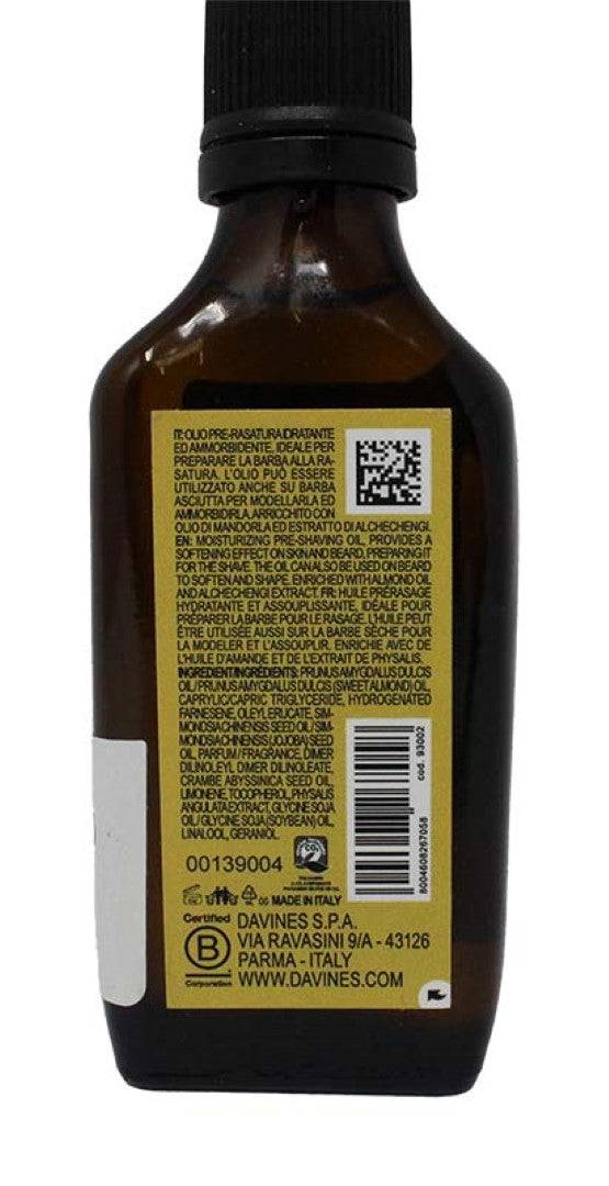 Davines Pasta & Love Men's Pre-Shaving & Beard Oil 1.69 oz