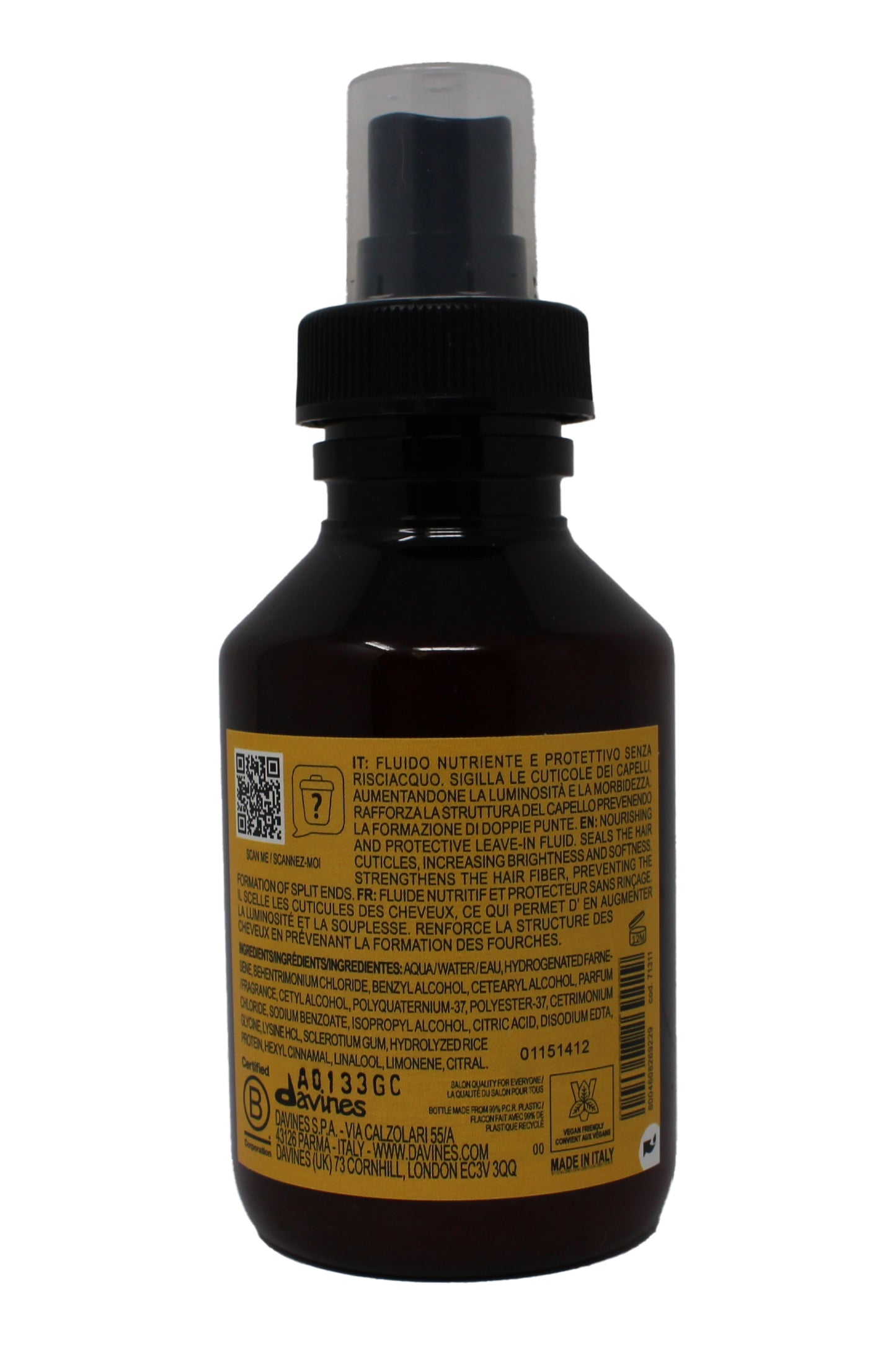 Davines Naturaltech Nourishing Keratin Sealer 3.38 Ounce
