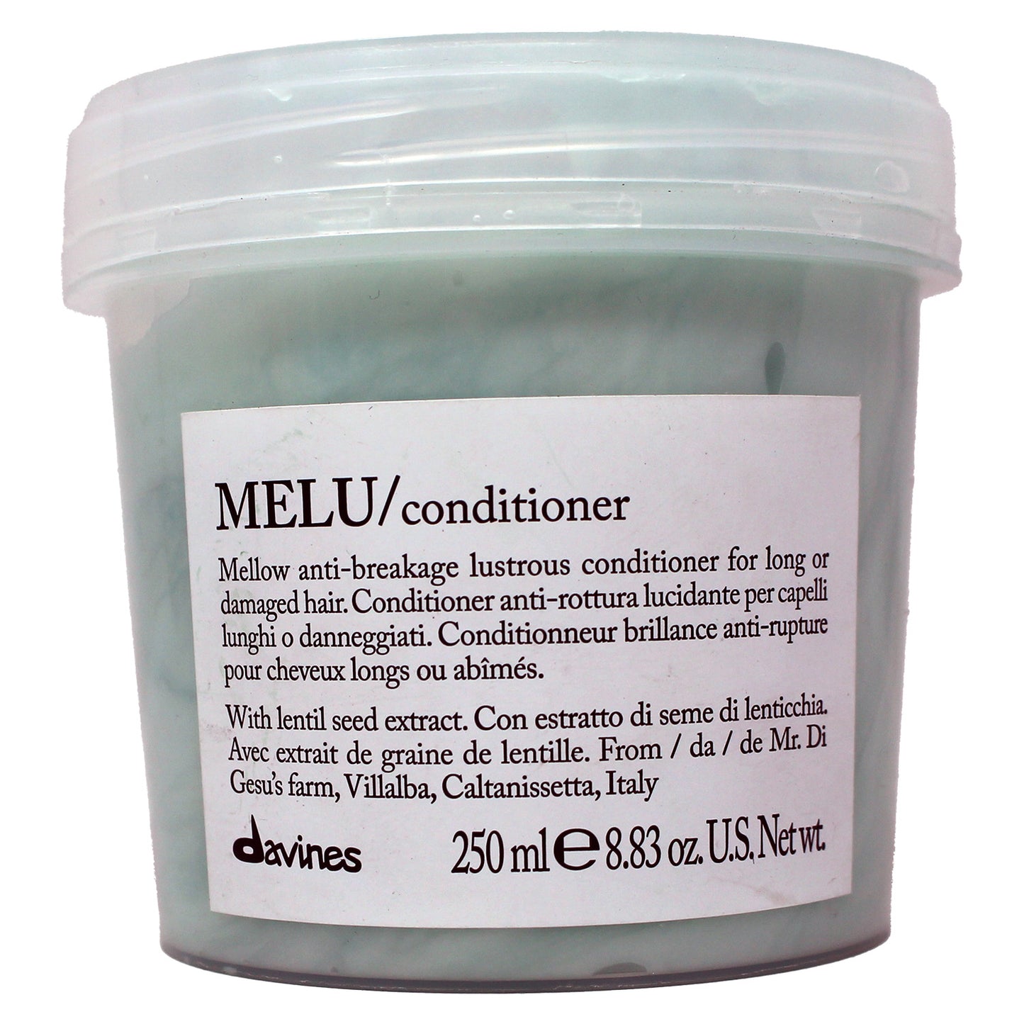 Davines MELU Conditioner for Long and Damaged Hair, 8.83 fl oz