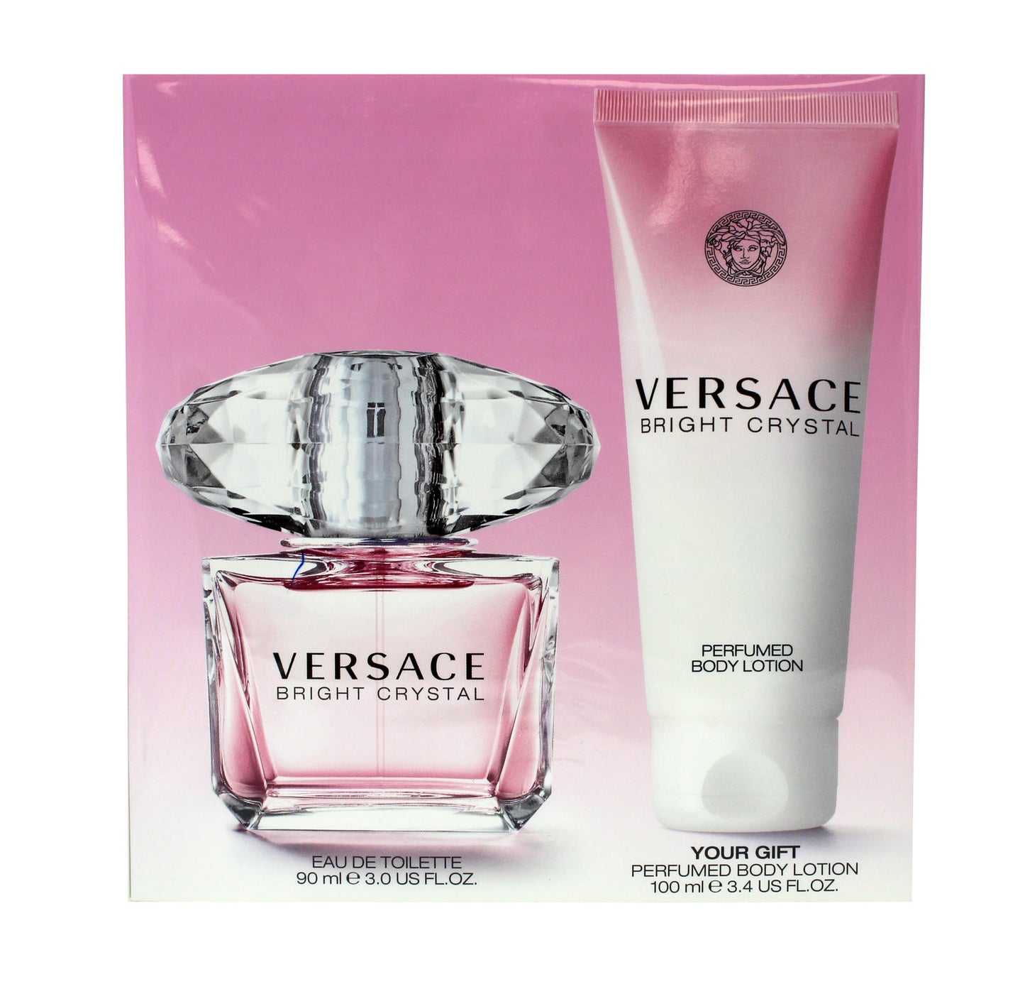 Versace Bright Crystal Eau De Toilette & Body Lotion Gift Set