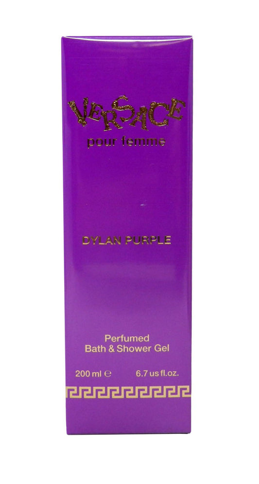 Versace Dylan Purple Perfumed Bath & Shower Gel For Women 6.7 Ounces