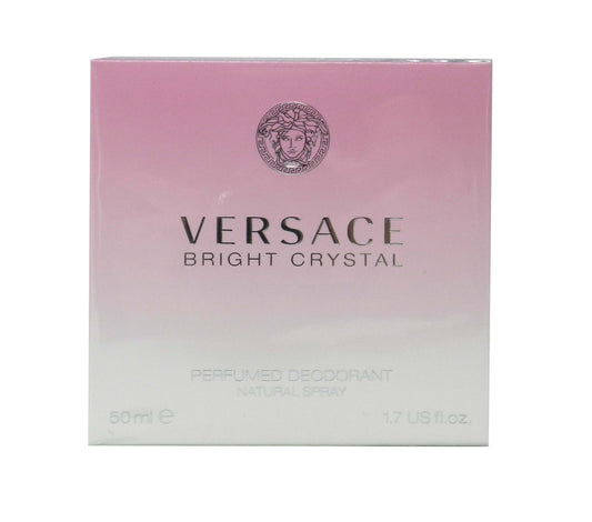 Versace Bright Crystal Perfumed Deodorant Natural Spray 1.7 Ounce