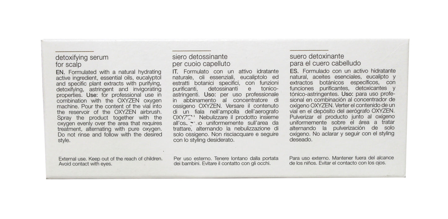 Set, Simply Zen, Detoxifying, Leave In Scalp Treatment Serum, For Detoxing, 12 pcs, 5 ml