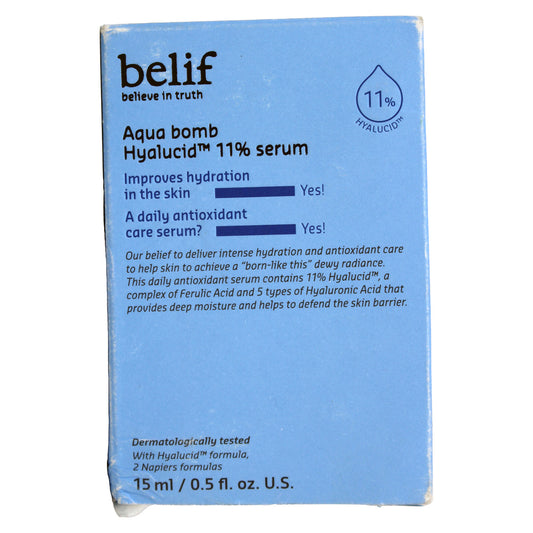 Belif Aqua Bomb Hydrating Hyalucid 11% Serum 0.5 oz