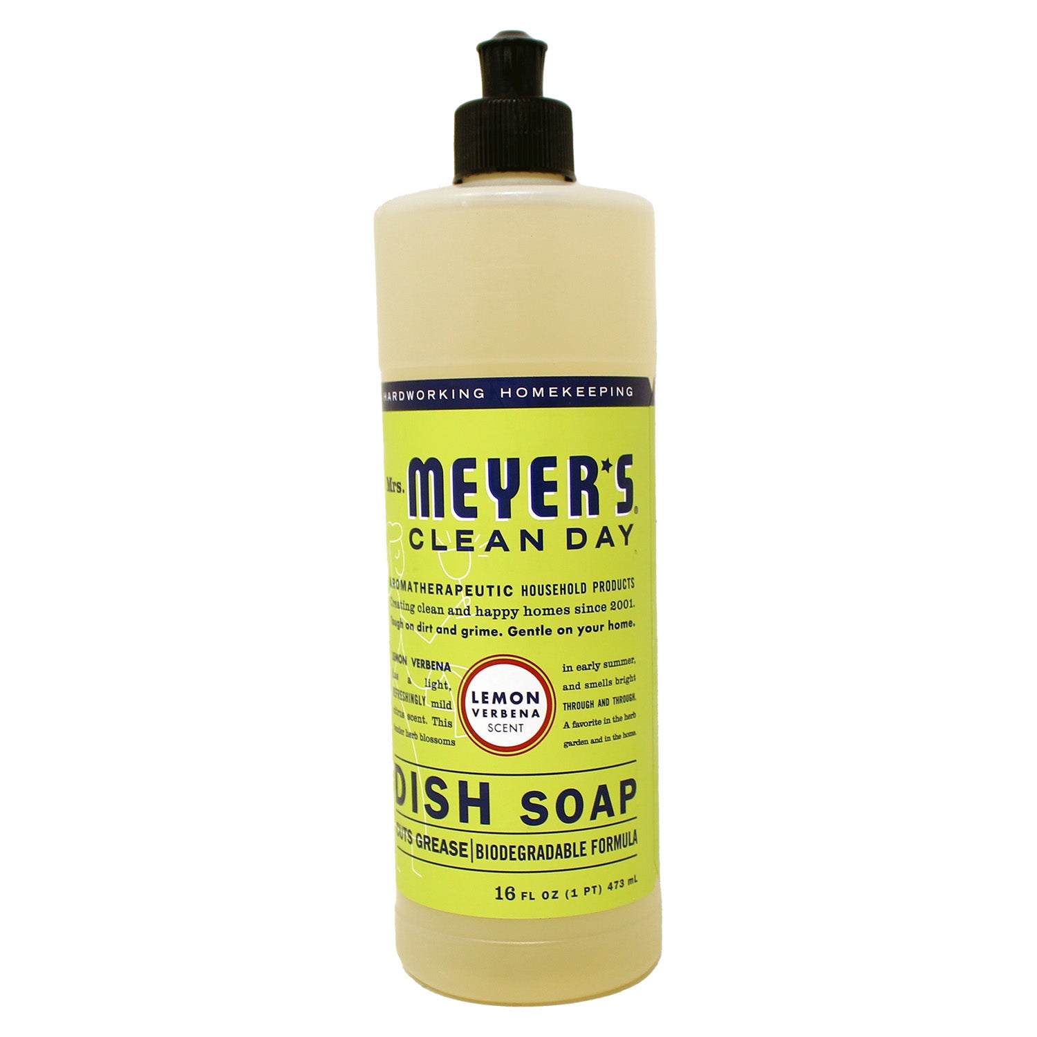 Mrs. Meyers Clean Day Lemon Verbena Dish Soap 16 Fluid Ounces