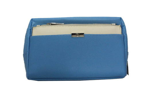 Danielle Nicole Solid Matching Cosmetic Bag Set Light Blue