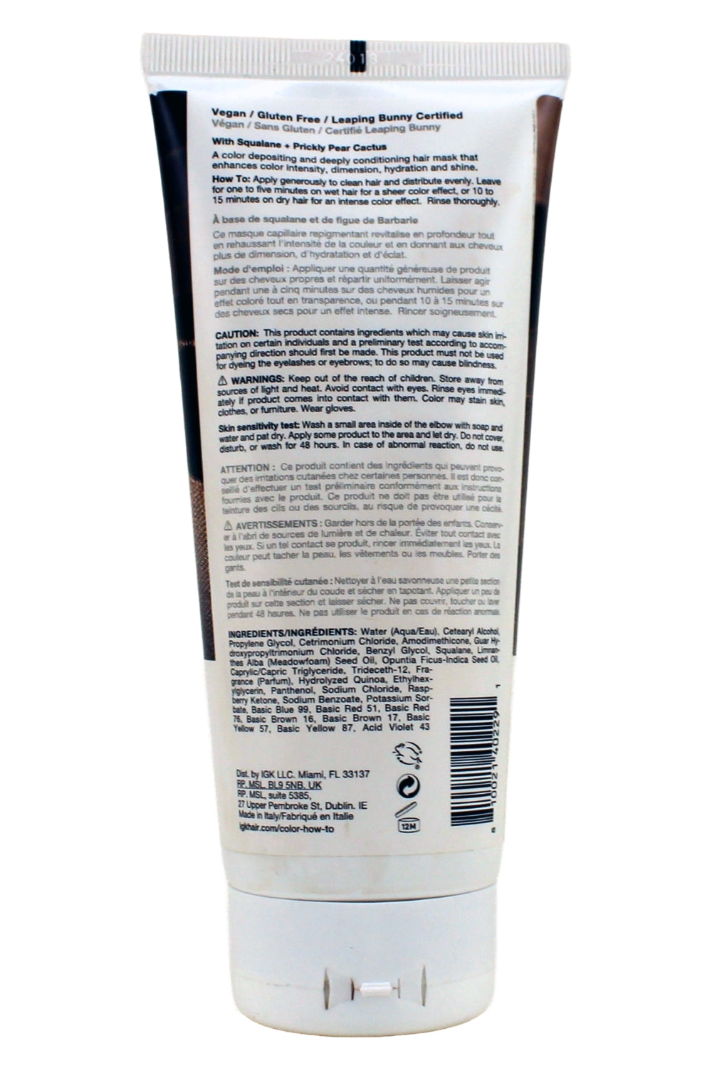 IKG Color Depositing Mask Rich Chocolate Brown Brown Bella 6 Fl Ounce