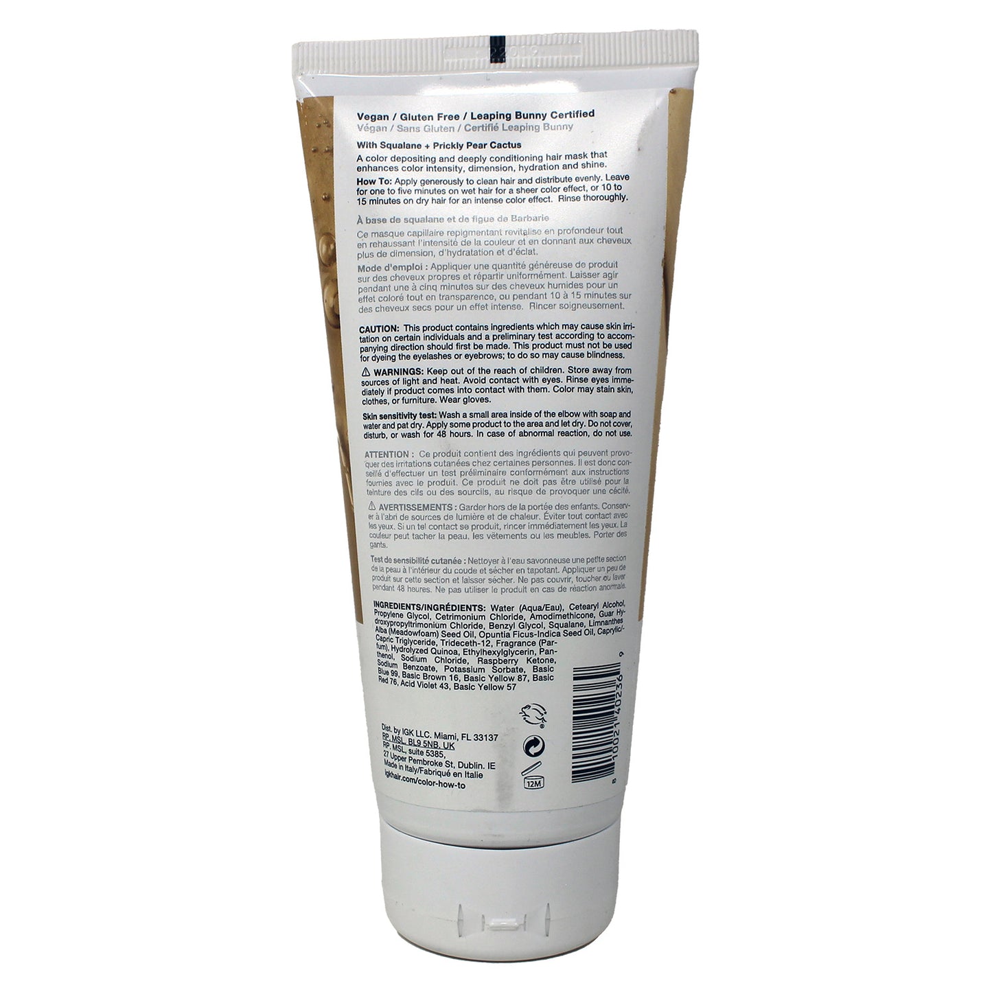 IGK Color Depositing Mask Honey Please 6 Ounces