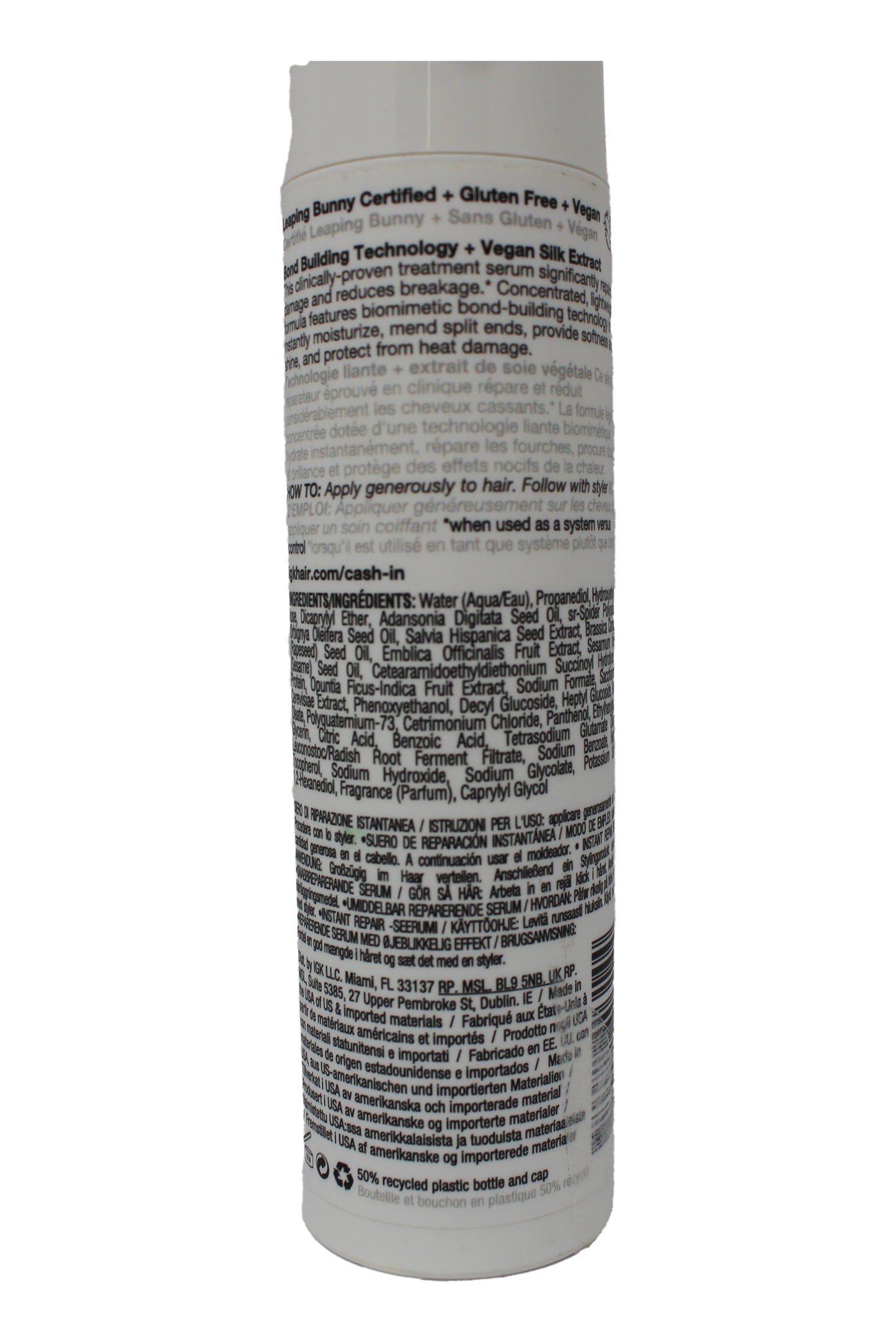 IGK Cash In Instant Repair Serum 1.7 Ounce