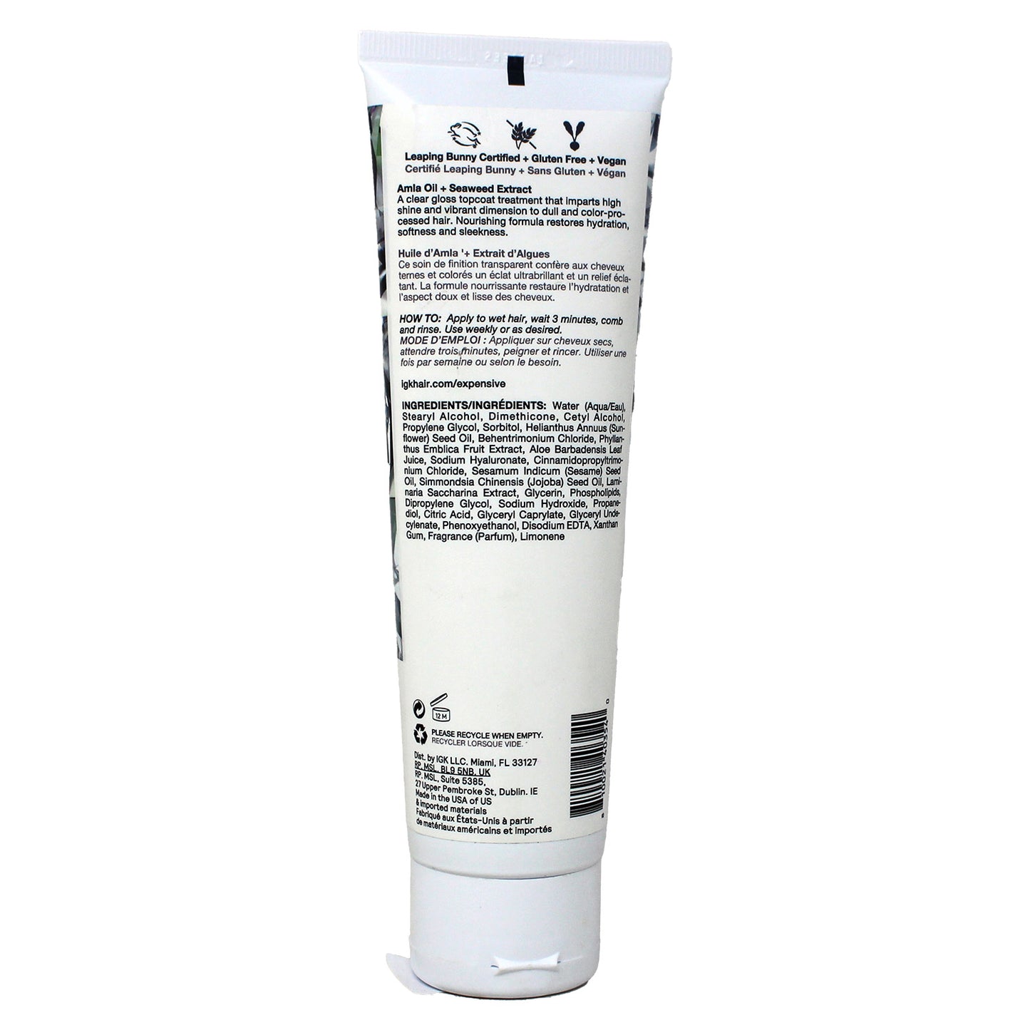 IGK Expensive Clear Gloss Top Coat 4.2 Ounce
