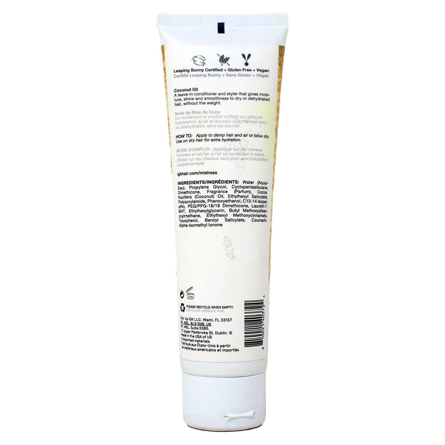 IGK Mistress Hydrating Hair Balm 5 oz