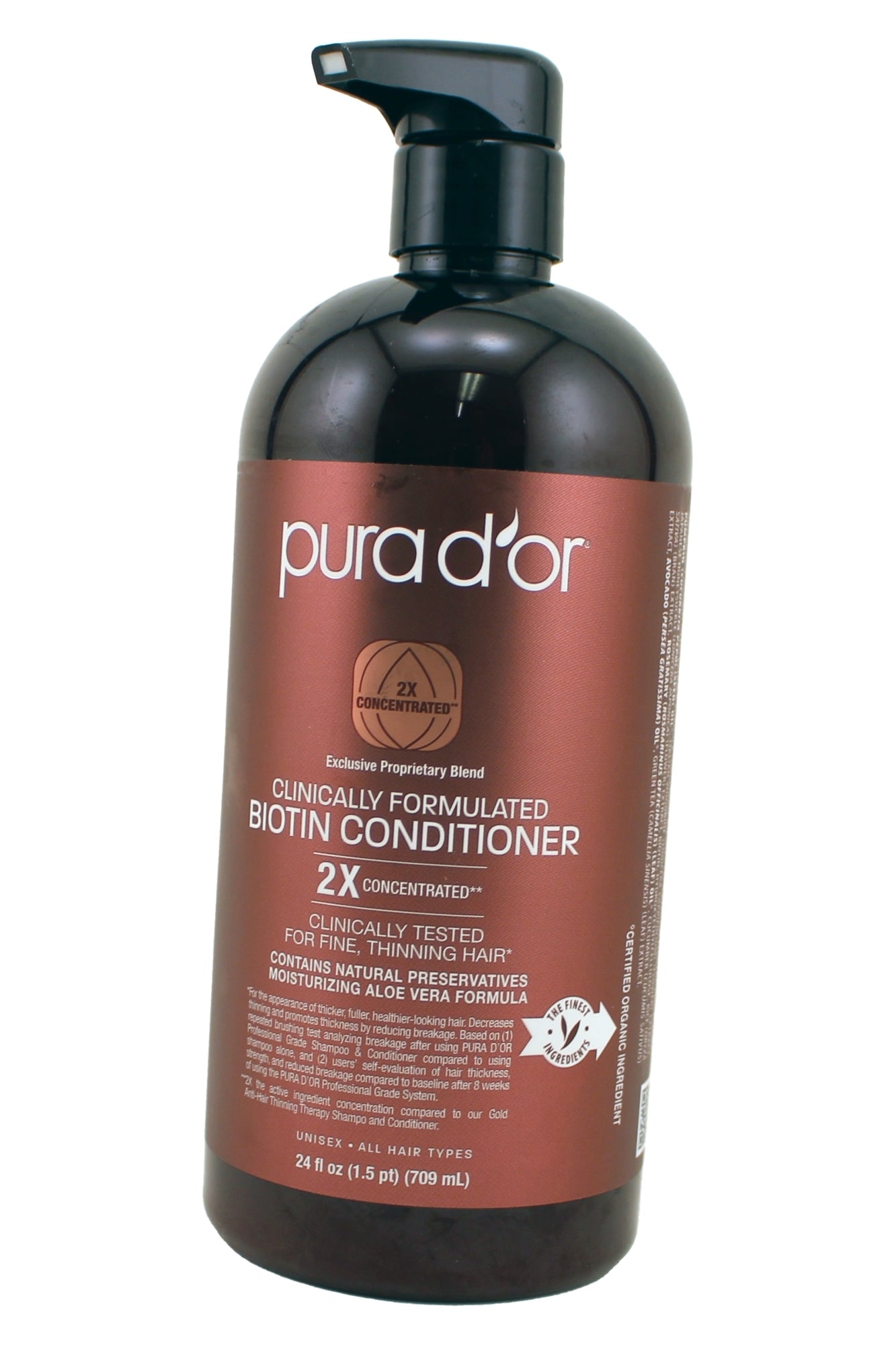 Pura D'Or Biotin Conditioner For Fine, Thinning Hair 24 Fl Ounce
