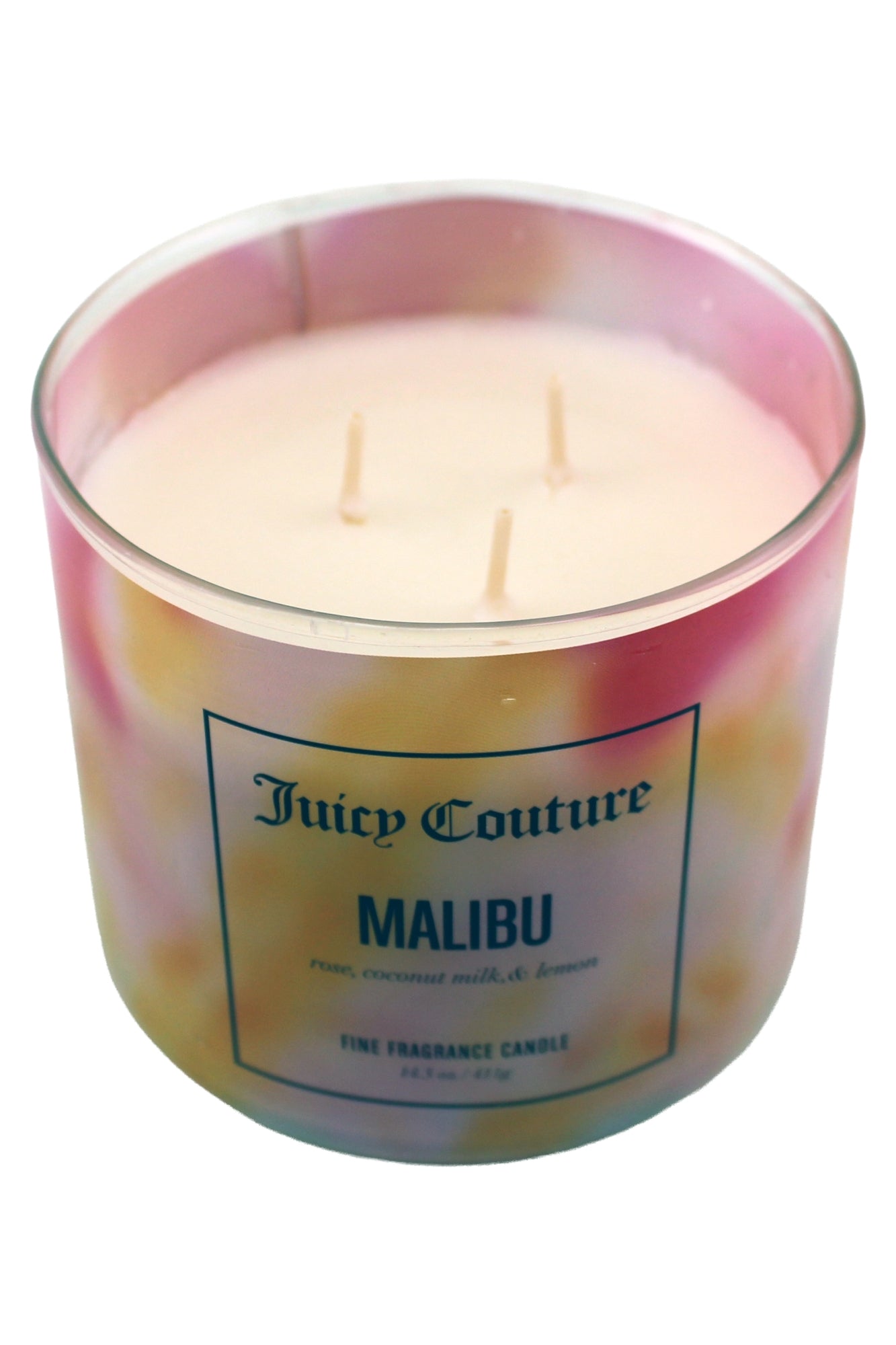 Juicy Couture Soy Wax Blend 3 Wick Candle Malibu 14.5 oz