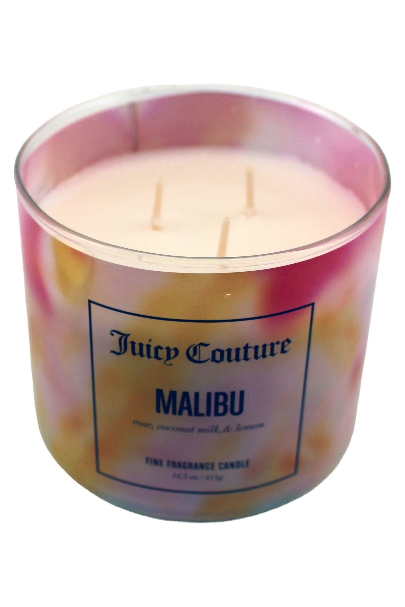 Juicy Couture Soy Wax Blend 3 Wick Candle Malibu 14.5 oz