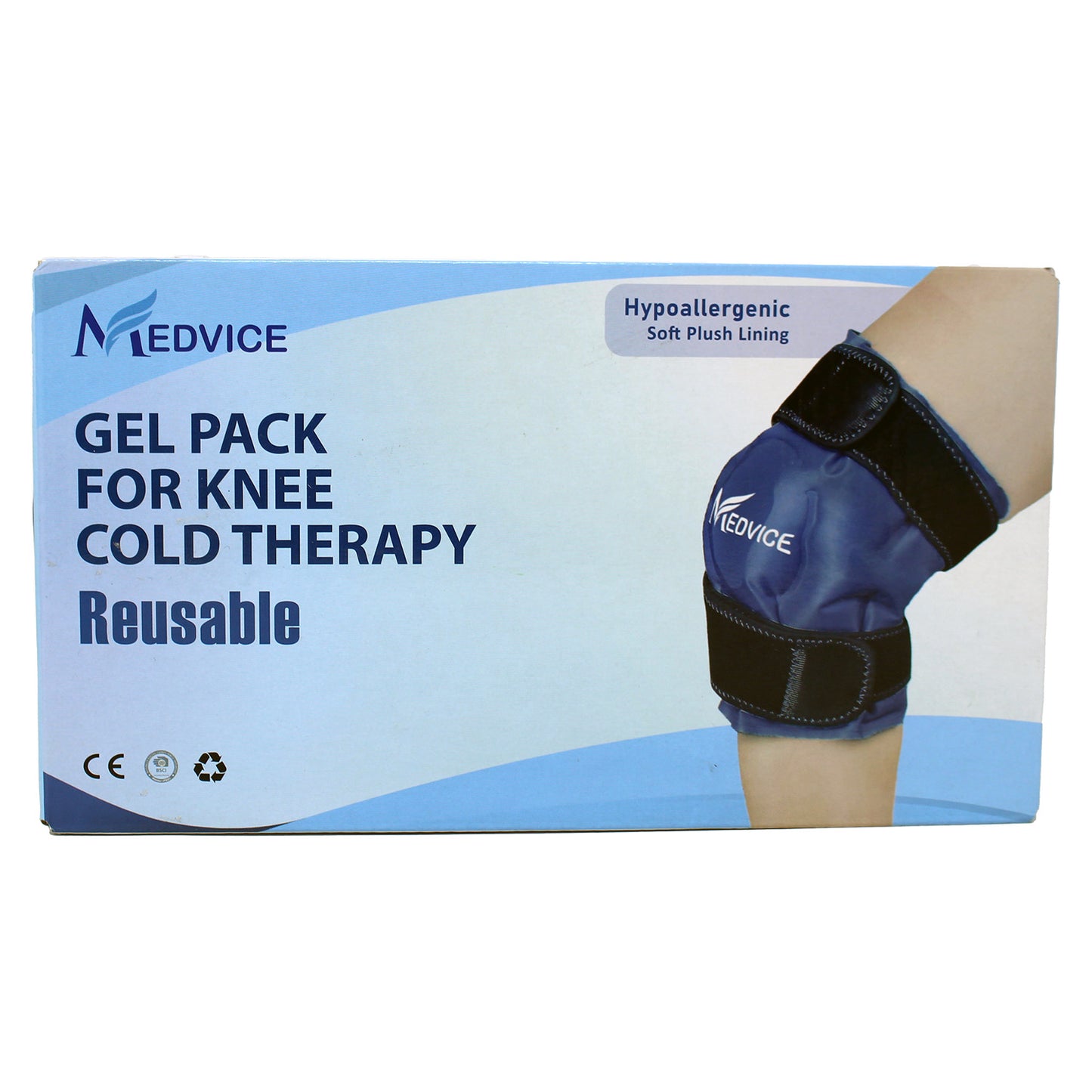 Medvice Reusable Knee Ice Pack with Adjustable Straps