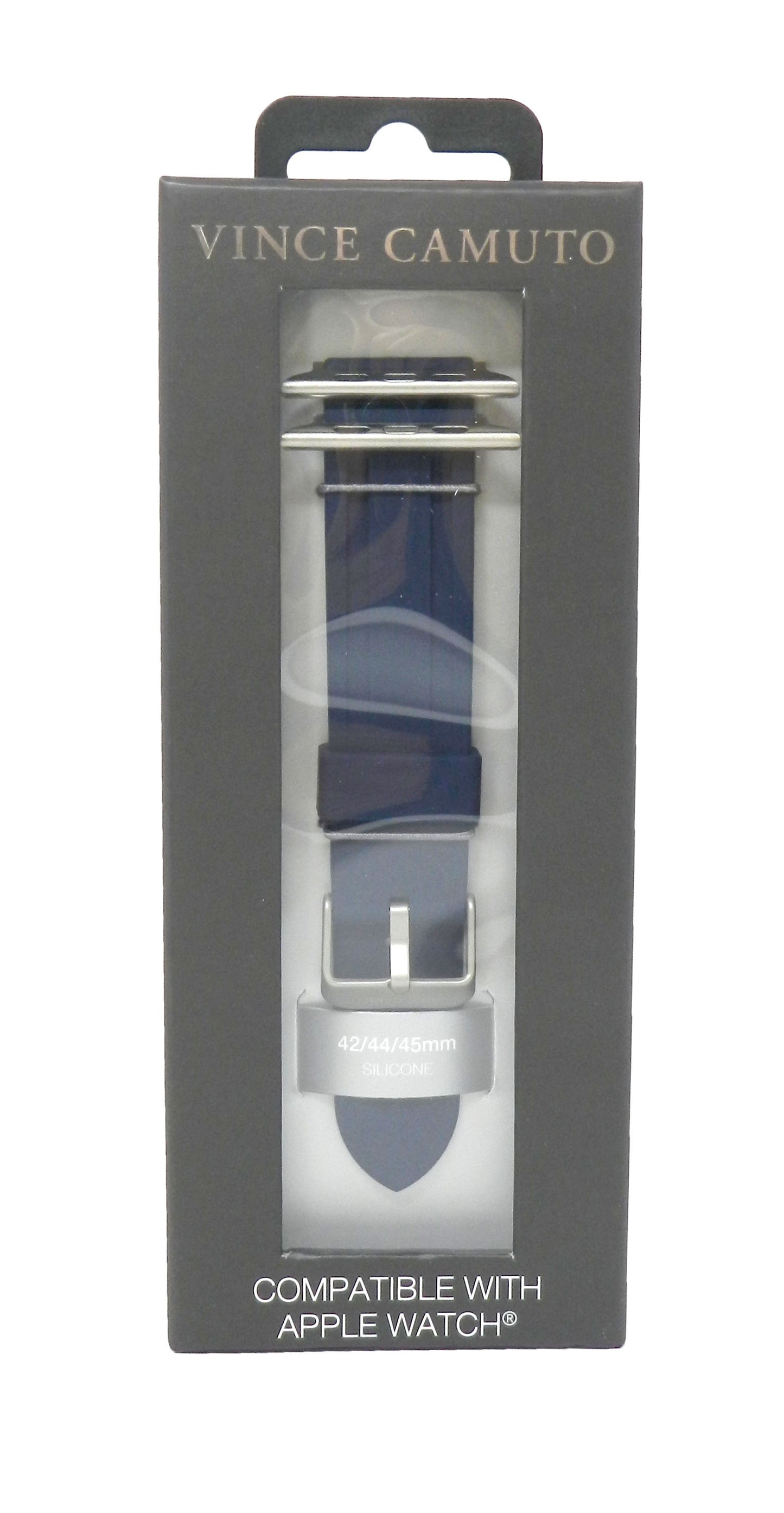 Vince Camuto Fashion Silicone Band For Apple Watch Navy 42/44/45MM