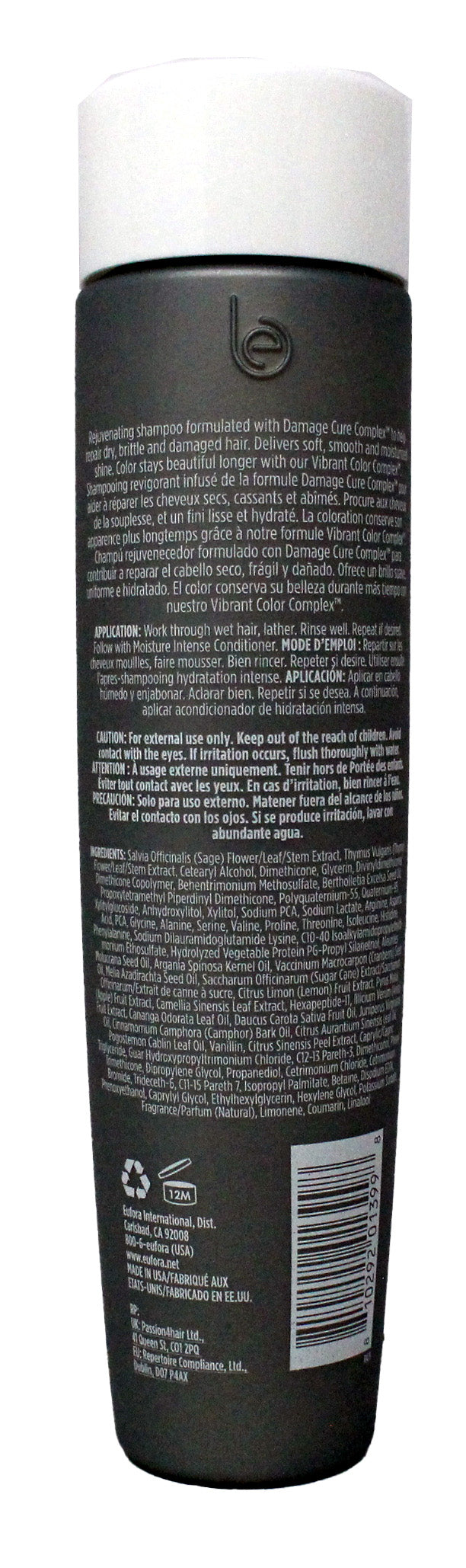 Eufora Beautifying Elixirs Moisture Intense Shampoo 8.45 Ounce