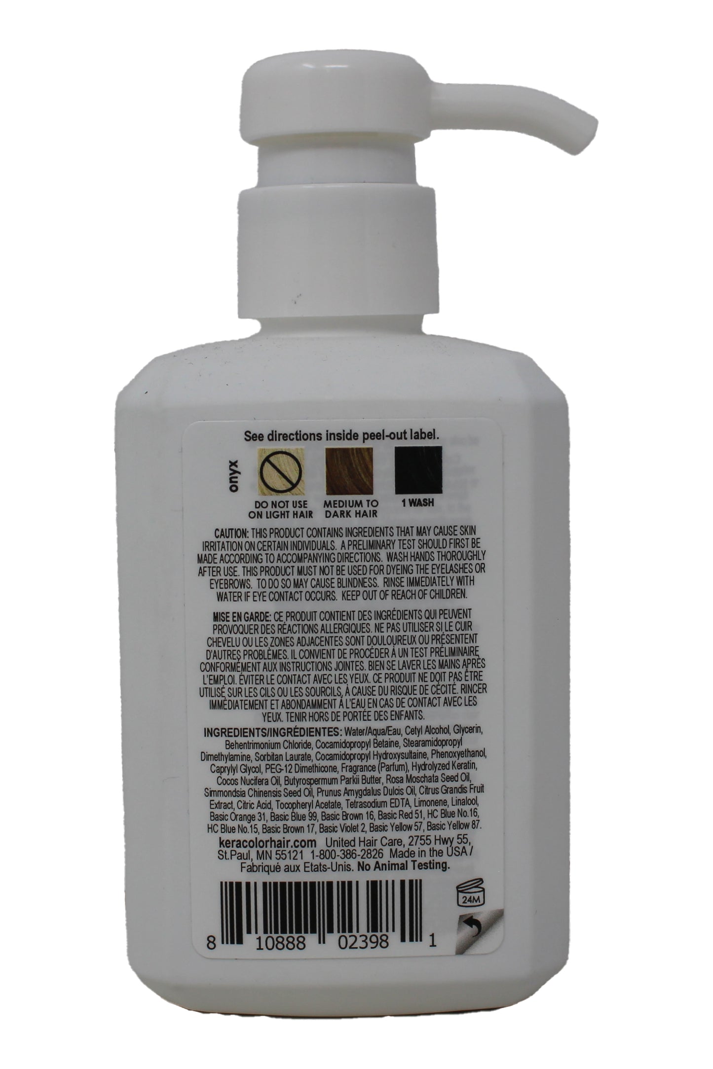 Keracolor Clenditioner ONYX Hair Dye Semi Permanent Hair Color 12  Ounce