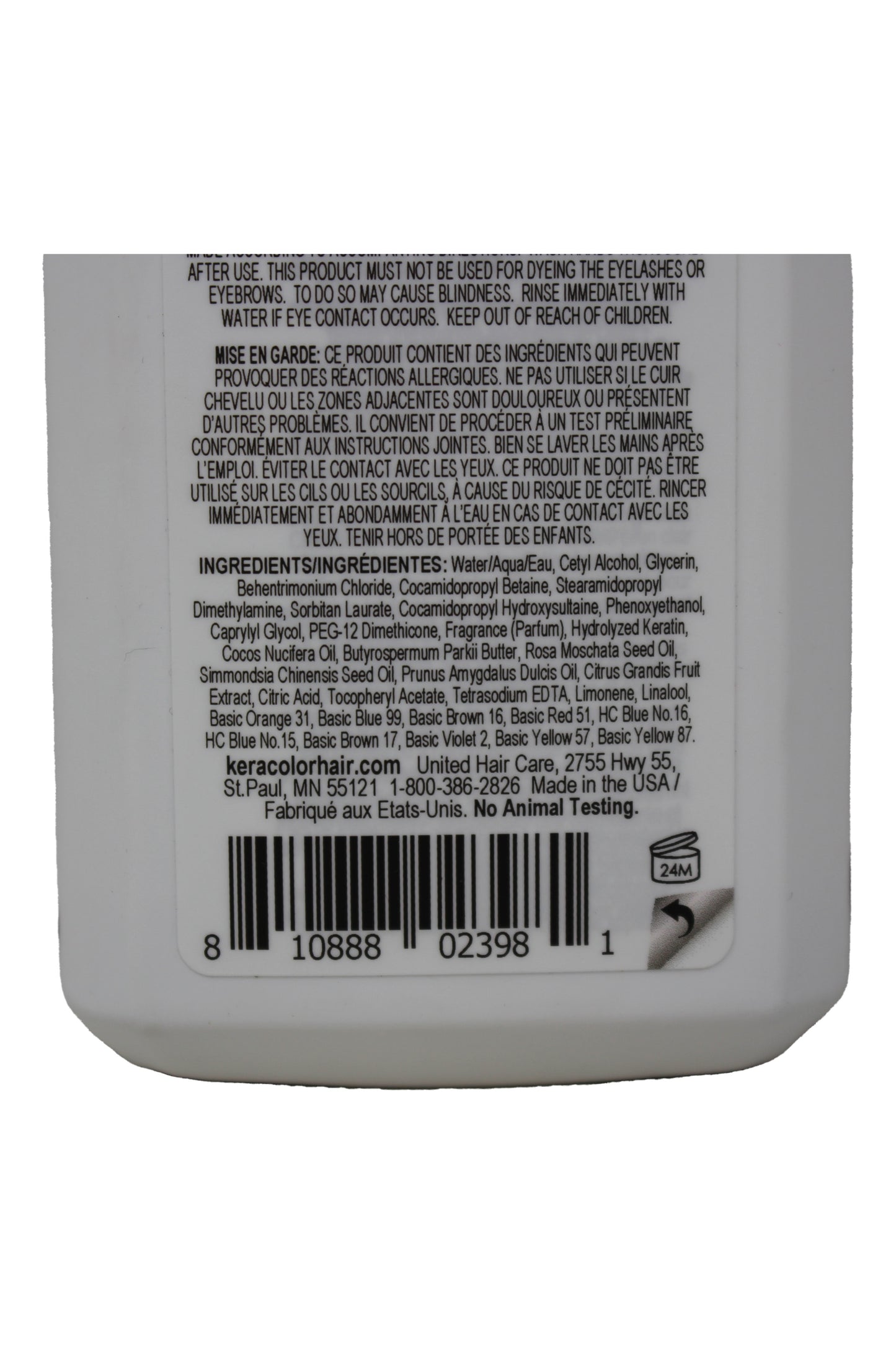 Keracolor Clenditioner ONYX Hair Dye Semi Permanent Hair Color 12  Ounce