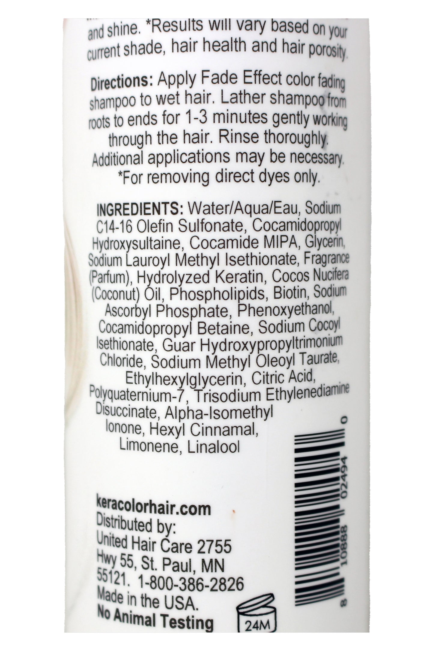 Keracolor Fade Effect Color Fading Shampoo 9.75 Ounce