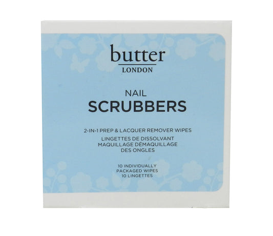 Butter London Nail Scrubbers Lacquer Remover Wipes 10 Count