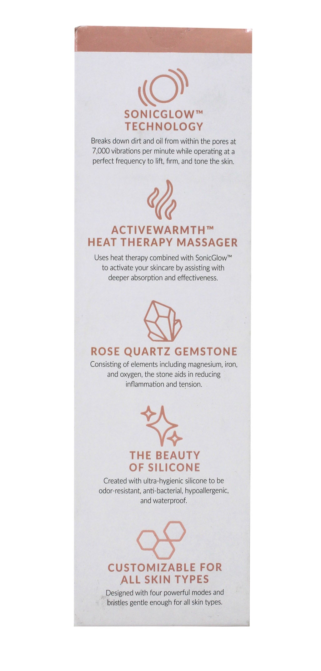 PMD Clean Pro RQ Smart Facial Cleansing Device Blush W/Rose Gold 1 Count