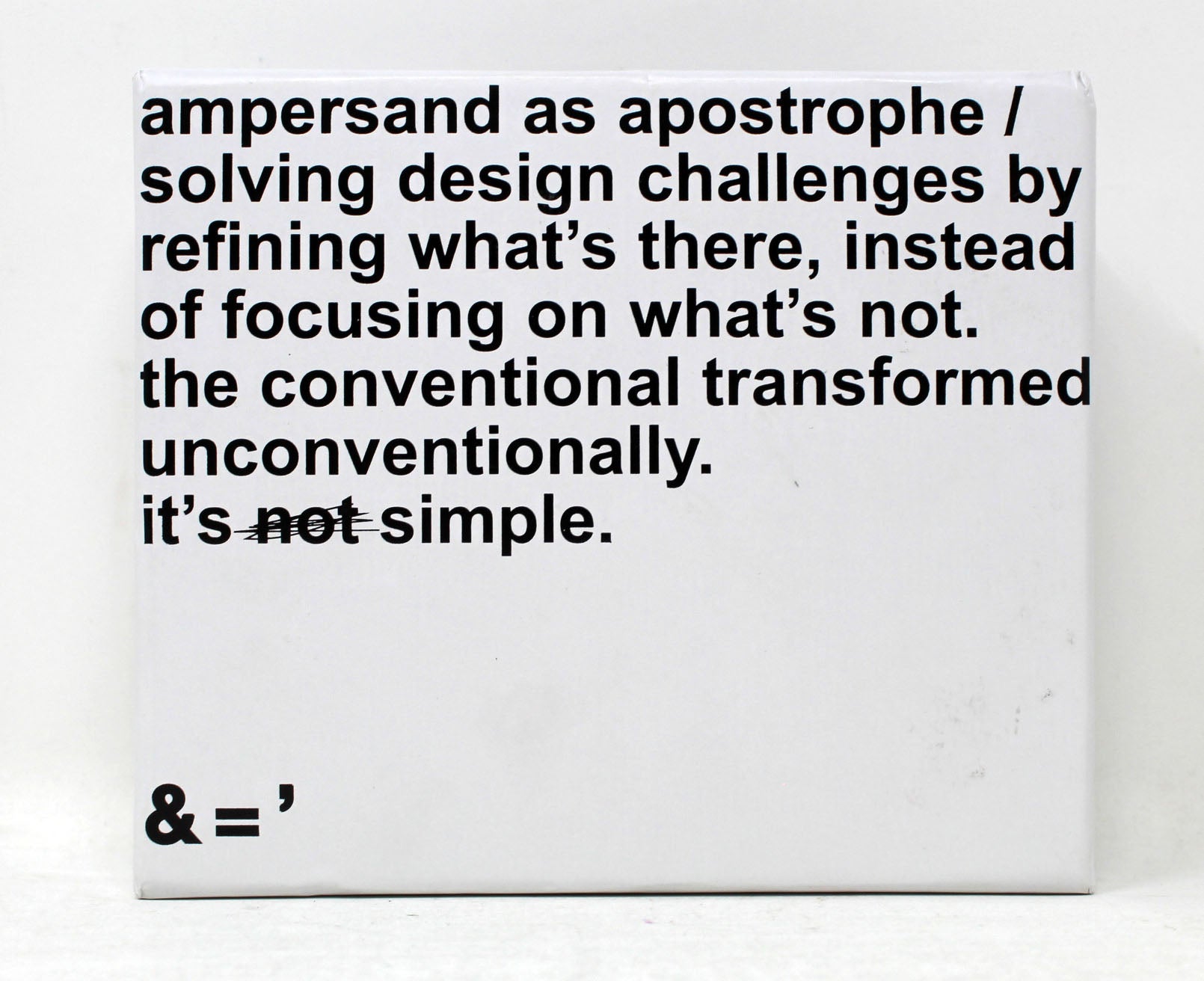 Ampersand As Apostrophe Black Lux Half Zip Wallet