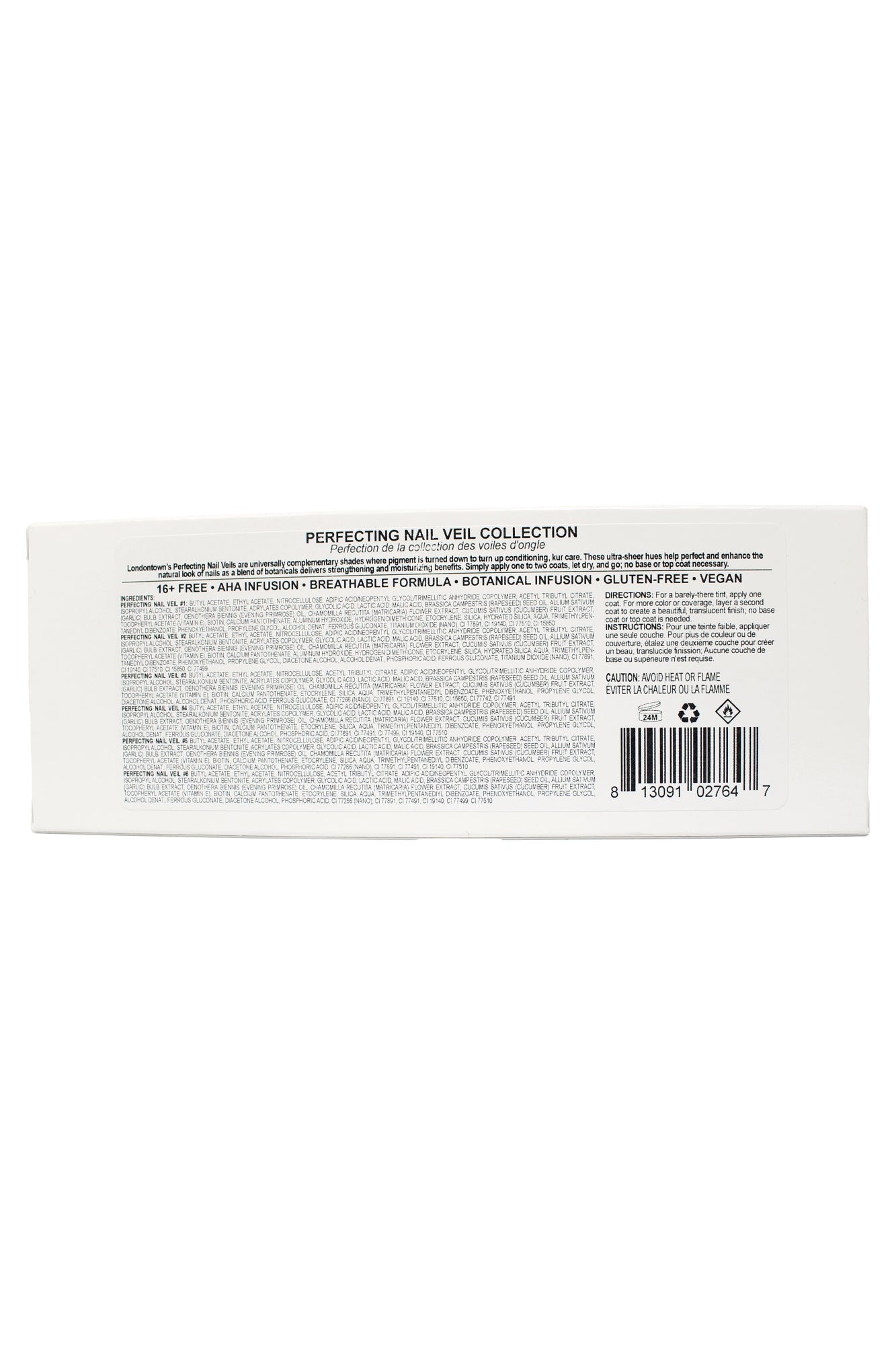 Kur By Londontown Perfecting Nail Veil Colection 6 Bottles 0.4 Fl Ounces Each