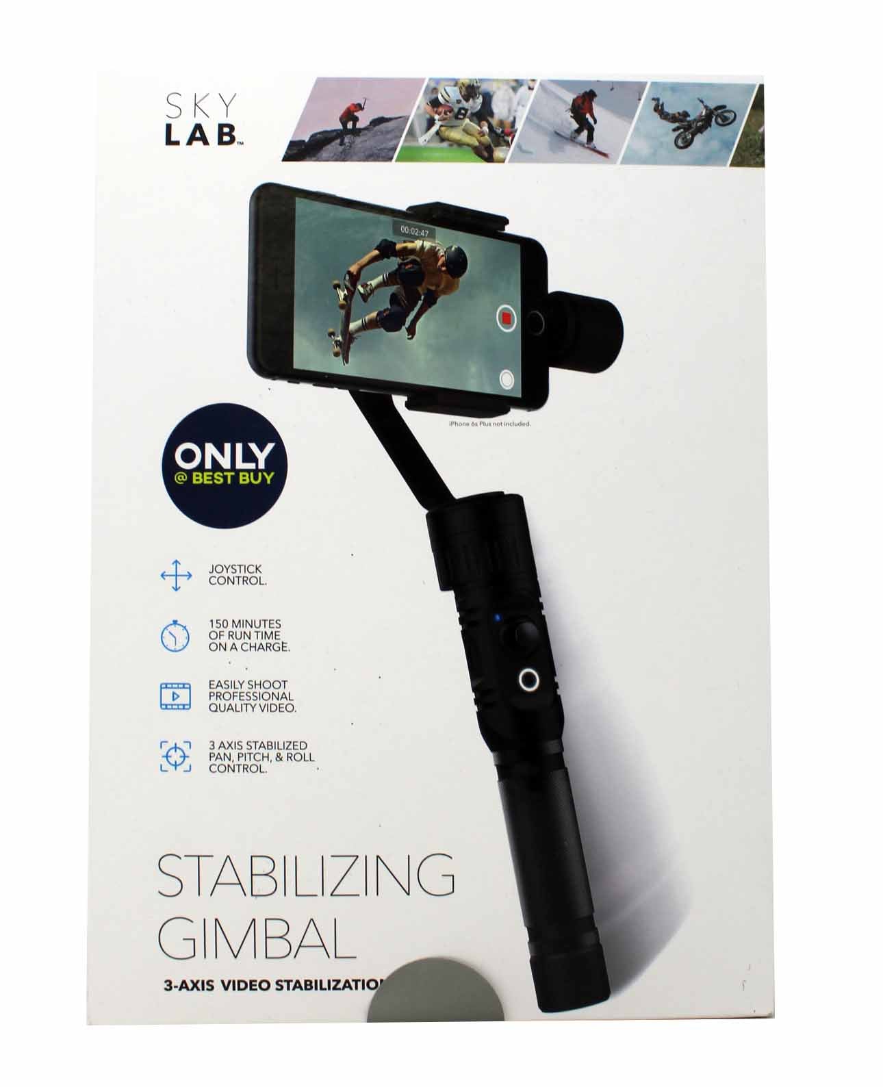 SkyLab 3-Axis Video Stabilizing Gimbal Black 1 Count