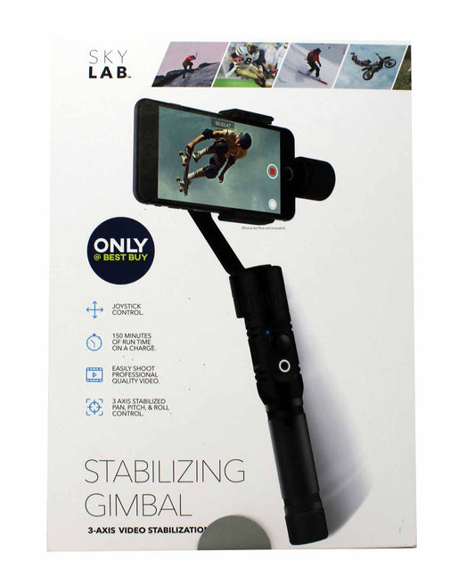 SkyLab 3-Axis Video Stabilizing Gimbal Black 1 Count