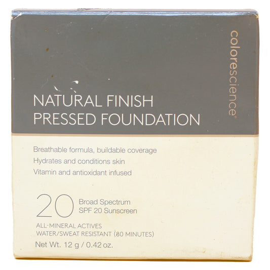 Colorescience Natural Finish Pressed Foundation SPF 20 Light Beige 0.42 Ounce