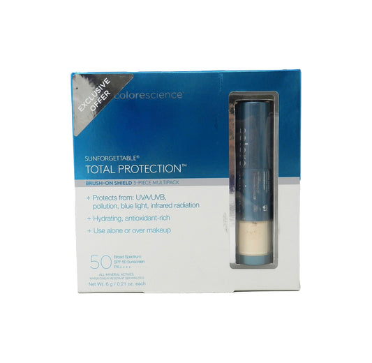 Colorescience Sun Forgettable Total Protection Brush-On Shield Tan 3 Pack