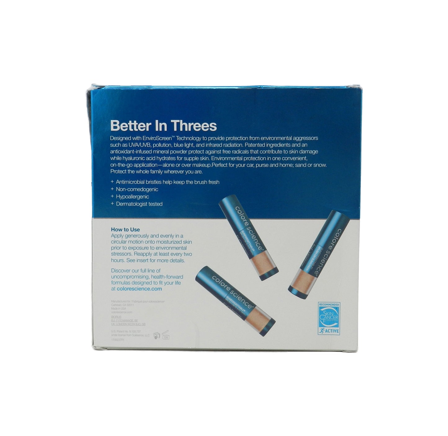 Colorescience Sunforgettable Total Protection Brush-on SPF 50, 3 Pack