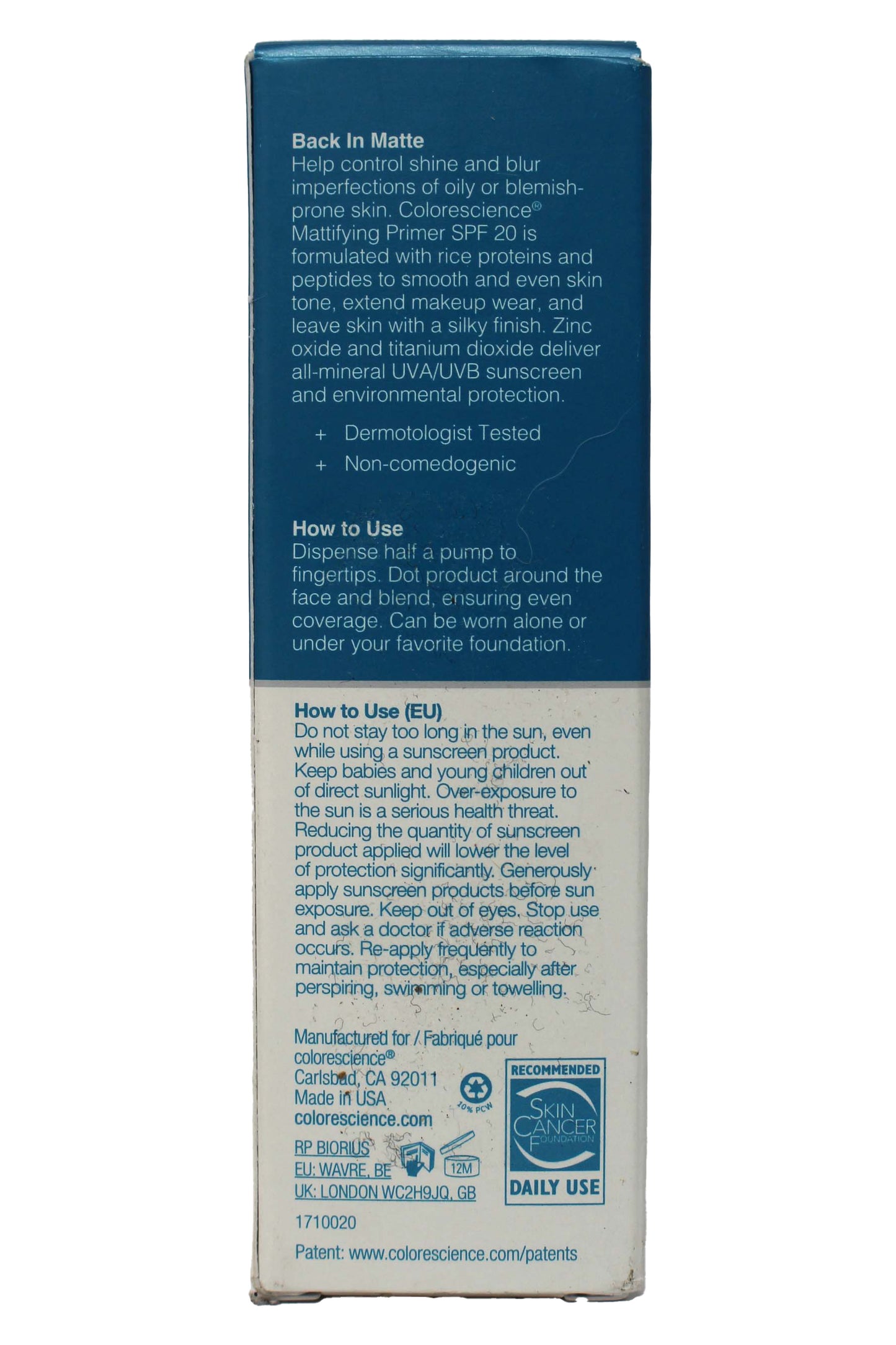 Colorescience Mattifying Perfector Face Primer 1 Ounce