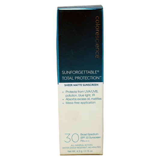 Colorescience Sunforgettable Total Protection Sheer Matte SPF30 Sunscreen .15 Oz