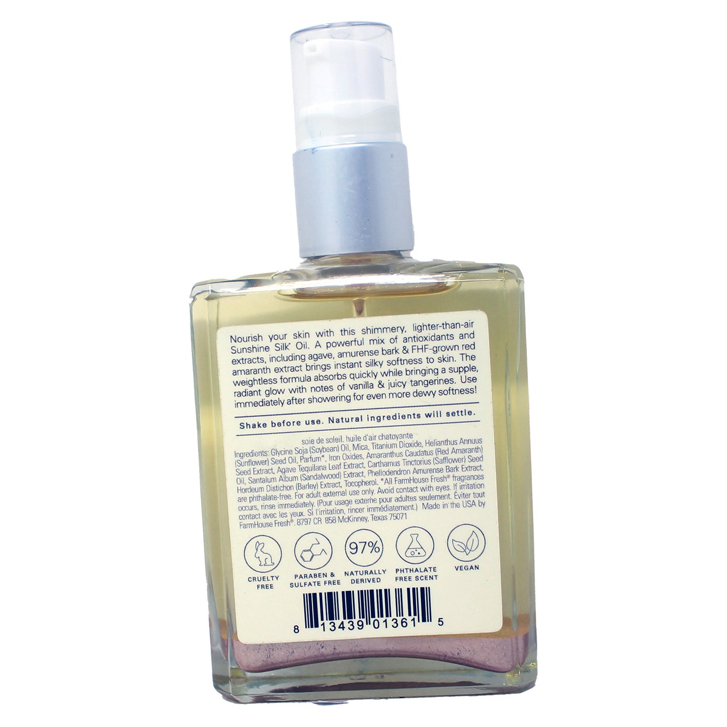 FarmHouse Fresh Sunshine Silk Shimmer Air Oil 4.0 Fluid Ounces