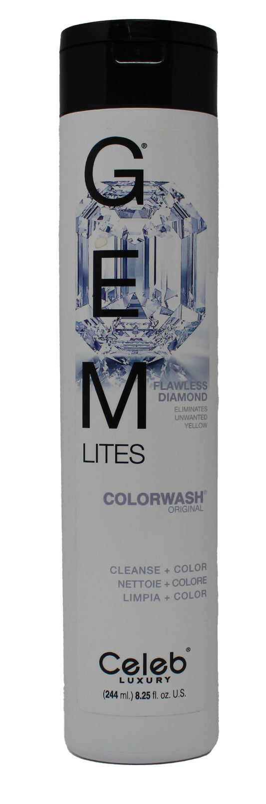 Celeb Luxury Gem Lites Colorwash Original Shampoo Flawless Diamond 8.25 Ounces