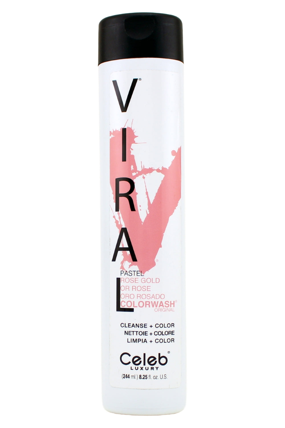 Celeb Luxury Colorwash Color Depositing Shampoo Pastel Rose Gold 8.25 Fl Ounce