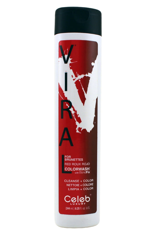 Celeb Luxury Colorwash Color Depositing Shampoo For Brunettes Red 8.25 Fl Ounce