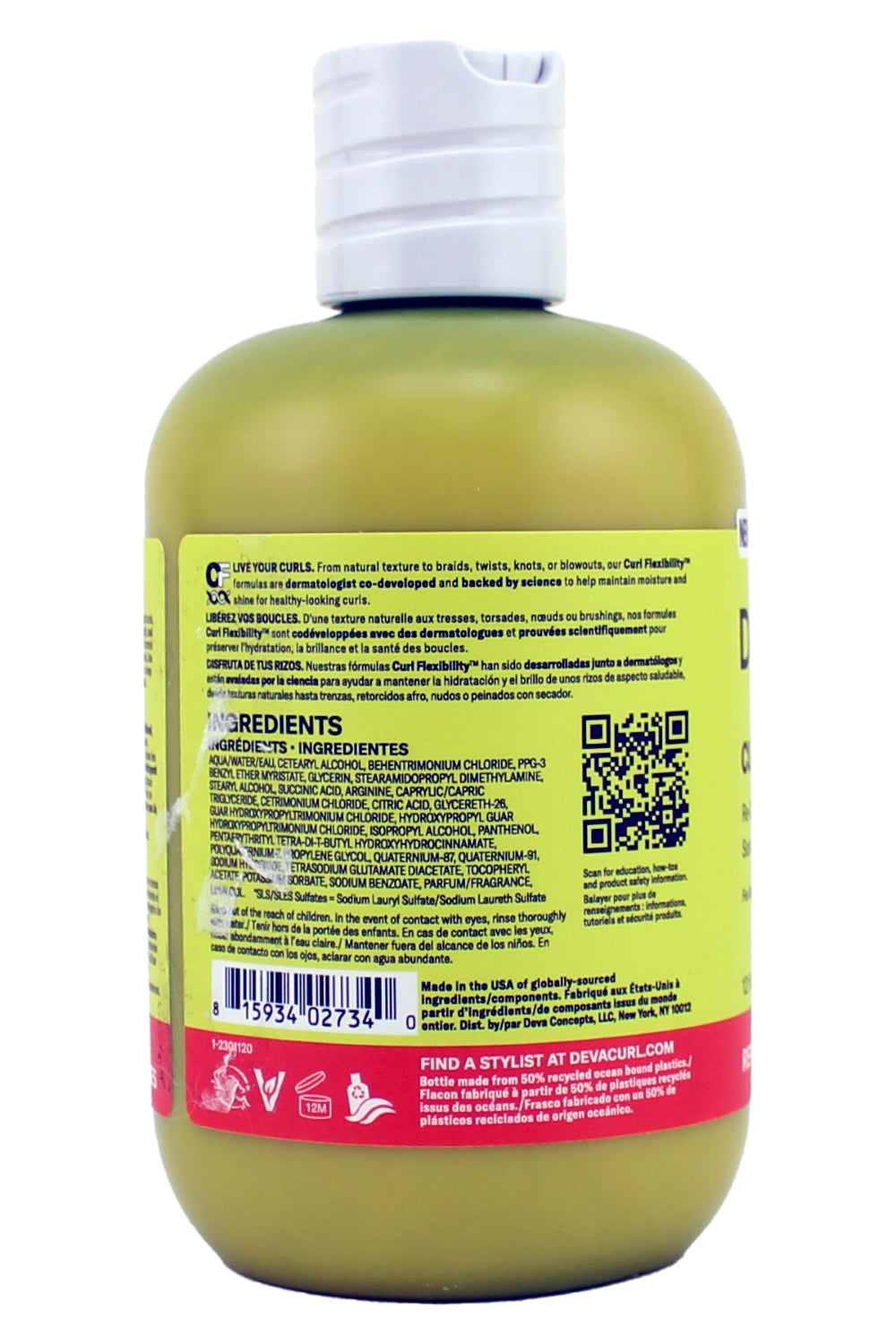 Devacurl Curlbond Re-Coiling Cream Conditioner, Cozy Getaway, 12 Fl Ounces
