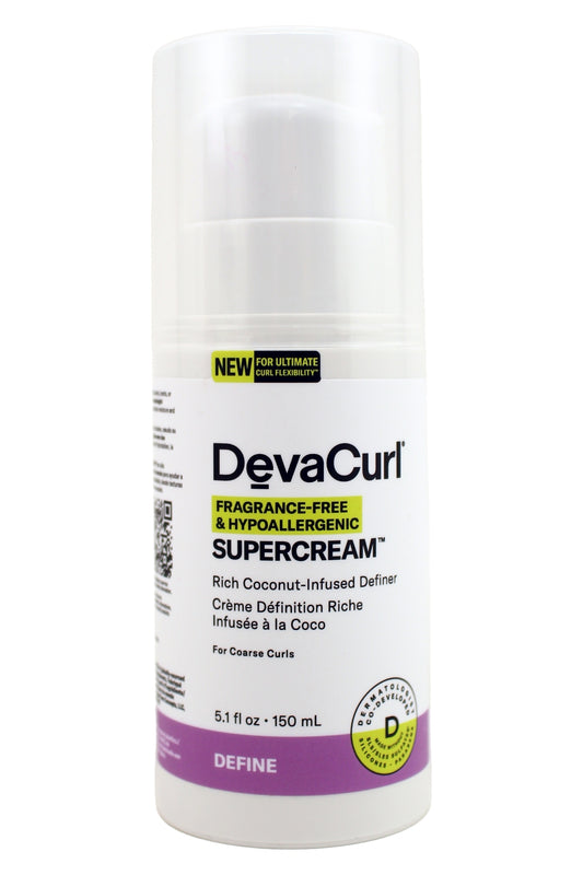 DevaCurl Fragrance Free Supercream Rich Coconut Infused Definer 5.1 Ounces